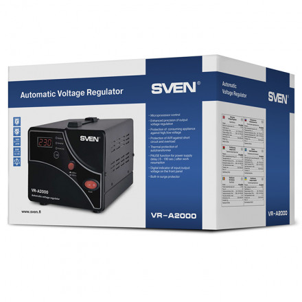 Стабилизатор напряжения SVEN VR-A2000, Автоматический