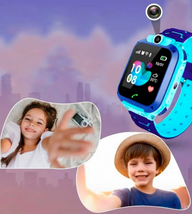 Детские смарт-часы с GPS и SIM-картой HOCO Y105A — безопасные умные часы для ребёнка