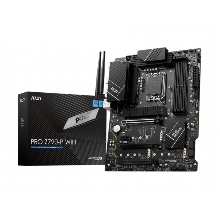 Материнская плата MSI PRO Z790-P WIFI — LGA1700, Z790, DDR5, ATX, Wi-Fi 6E, 2.5GbE, 4×M.2
