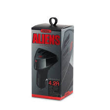Автозарядка Remax Car Charger RCC208 Aliens LED