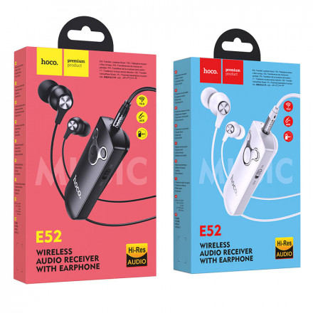Наушники Hoco E52 с беспроводным аудио ресивером