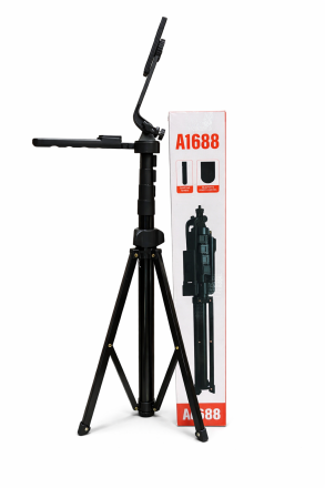 Штатив Трипод A1688 для смартфона и камеры (160 см, Bluetooth-пульт, 3D-головка)
