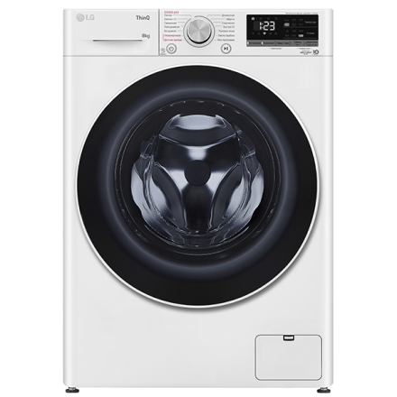 Стиральная машина LG F2V5PS0W — 8 кг, инвертор, пар, фронтальная, белая