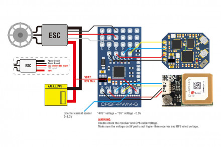 Преобразователь сигнала MATEKSYS CRSF-PWM-6