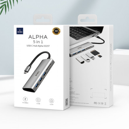 USB-хаб WIWU ALPHA 532ST Type-C