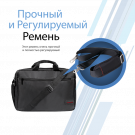 Сумка для ноутбука Promate Gear-MB Lightweight Messenger Bag with Front Storage Zipper for Laptops up to 15.6