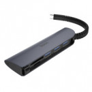 Концентратор HOCO HB17 Type-C на USB3.0*3 + SD + TF  Концентратор HOCO HB17 Type-C на USB3.0*3 + SD + TF
