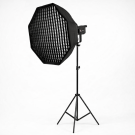Студийный световой комплект Bediro TJ300II 300W с октобоксом 95 см и усиленной стойкой 2.8