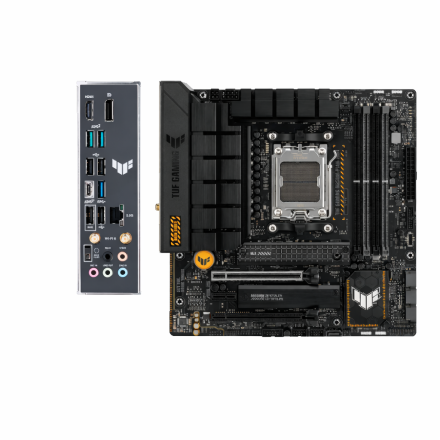 Материнская плата ASUS TUF GAMING B650M-PLUS WIFI — AM5, B650, DDR5 7600+, mATX, Wi-Fi, 2.5GbE
