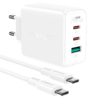 Зарядное устройство для Macbook/Iphone Acefast A13 PD65W (2xUSB-C+1xUSB-A)  Зарядное устройство для Macbook/Iphone Acefast A13 PD65W (2xUSB-C+1xUSB-A)