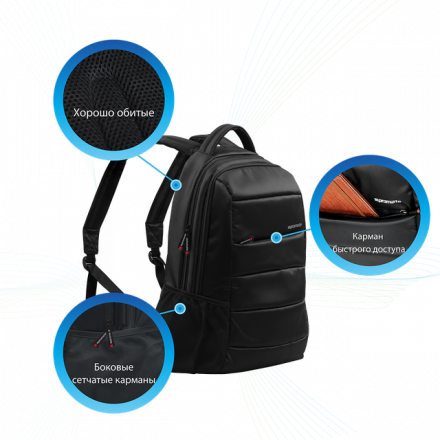 Рюкзак для ноутбука Promate BIZPACK-BP Premium 15.6 black