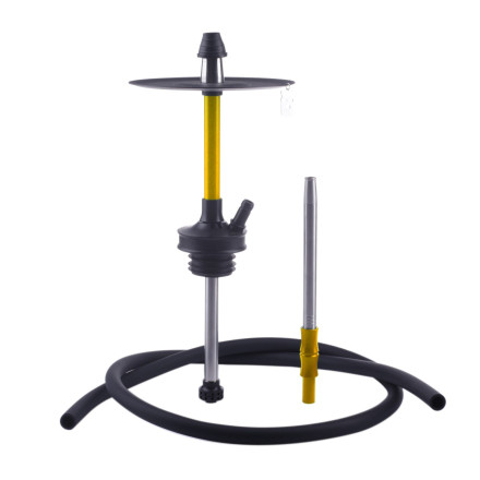 Кальян Misha Rebel Lemon — дизайнерский кальян из нержавеющей стали, желтый корпус