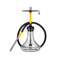 Кальян Misha Rebel Lemon — дизайнерский кальян из нержавеющей стали, желтый корпус Кальян Misha Rebel Lemon — дизайнерский кальян из нержавеющей стали, желтый корпус