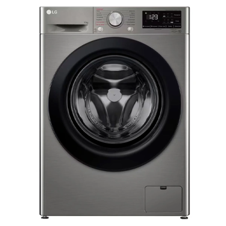 Стиральная машина LG F4V3ES6S — 11 кг, инвертор, пар, фронтальная, серая