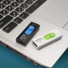 USB Флешка ADATA 128GB UV320 USB 3.1 Black-Blue/White-Green