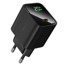 Сетевое зарядное устройство Hoco CS82A 20W USB-C PD с цифровым LED-дисплеем и кабелем Type-C to Lightning Сетевое зарядное устройство Hoco CS82A 20W USB-C PD с цифровым LED-дисплеем и кабелем Type-C to Lightning