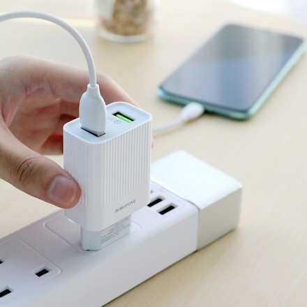 Зарядное устройство Borofone BA39A Speedway QC3.0 EU