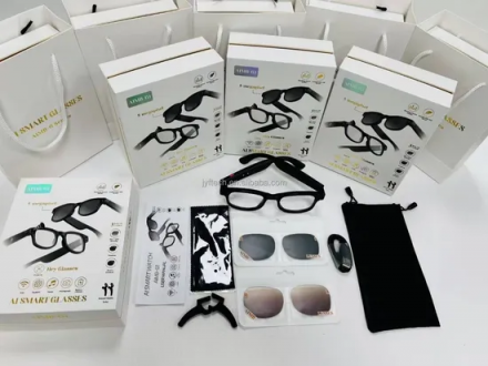 Умные очки AI Smart Glasses Aimb-G1 — голосовой ассистент, переводчик, Bluetooth-наушники, управление жестами