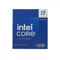 Процессор Intel Core i7-14700KF — LGA1700, 20 ядер / 28 потоков, до 5.6GHz, 28MB L3, без графики, Tray Процессор Intel Core i7-14700KF — LGA1700, 20 ядер / 28 потоков, до 5.6GHz, 28MB L3, без графики, Tray
