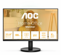 Монитор 23.8" AOC 24B3CA2 Black: Безрамочный Full HD IPS монитор с USB Type-C (Power Delivery), 100 Гц, встроенными динамиками и защитой зрения Монитор 23.8" AOC 24B3CA2 Black: Безрамочный Full HD IPS монитор с USB Type-C (Power Delivery), 100 Гц, встроенными динамиками и защитой зрения