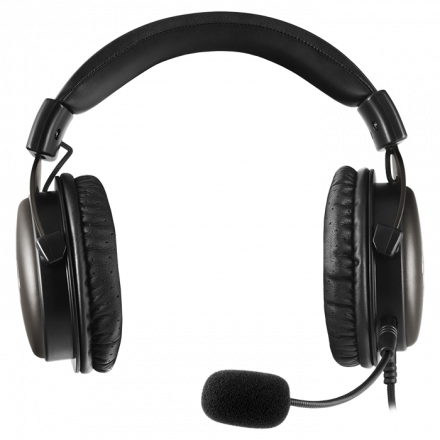 Игровая гарнитура с металлическими чашами и отстёгивающимся микрофоном SVEN AP-G999MV