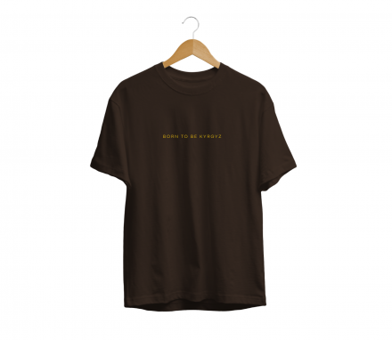 Футболка Khan-Tengri "Born To Be Kyrgyz" (Oversize)