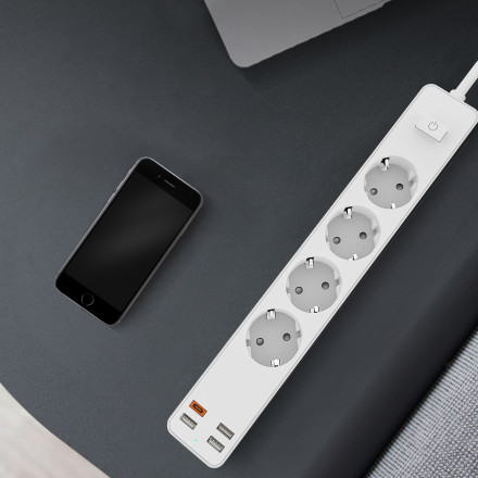 Сетевой фильтр WiWU Power Strip Smart EU Plug 20W