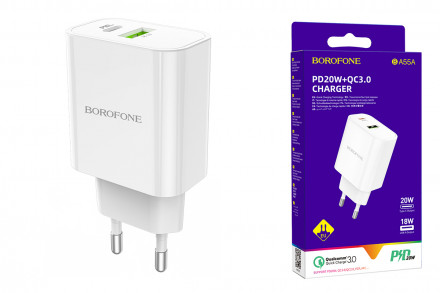Зарядное устройство BOROFONE BA55A Crown speed USB
