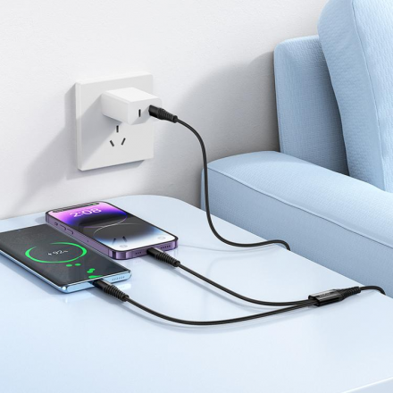 USB кабель Hoco X123 Victory 2 - in - 1