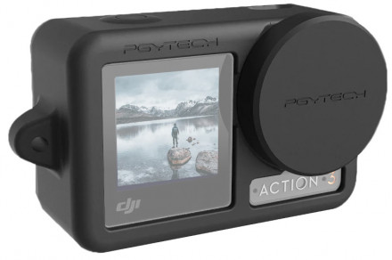 Силиконовый чехол DJI Osmo Action 3 (Чёрный) (PGYTECH P-32C-030)