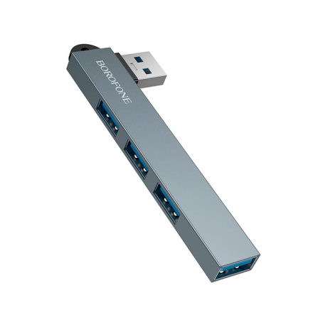 USB-разветвитель (хаб) BOROFONE FH1 4-in-1 Aluminium alloy