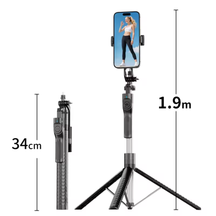 Селфи-палка стабилизатор K50 Selfie Stick Stabilizer — ручной стабилизатор для смартфона с триподом