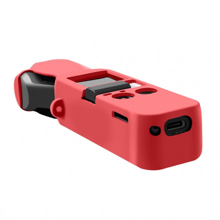 Силиконовый чехол + ремешок DJI Osmo Pocket (Красный) (YX)