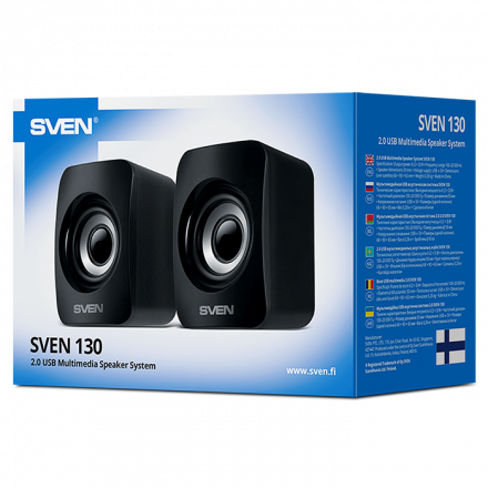 Компактные колонки с регулятором громкости на задней панели SVEN 130
