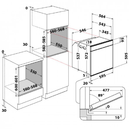 ВСТРАИВАЕМЫЙ ДУХОВОЙ ШКАФ HOTPOINT-ARISTON FI7 861 SH BL HA