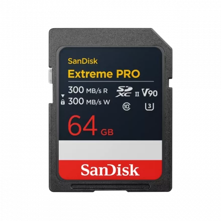 SD Карта SanDisk Extreme Pro V90 (300mb/sec)