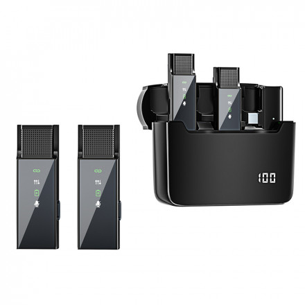 Двойной беспроводной петличный микрофон S16S (Lightning)