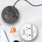Удлинитель MOXOM  MX-ST03 (3USB 2 OUTLET QC 3.0)