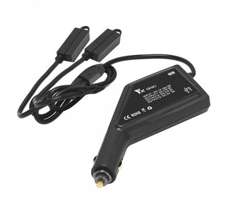 Автомобильное зарядное устройство для 2 аккумуляторов и пульта DJI Air 3 (YX)