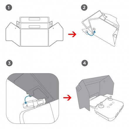 Солнцезащитный козырек (бленда) пульта DJI RC-N1 / RC-N2 (CYNOVA)