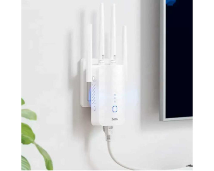 Wi-Fi репитер Hoco HI35 300 Мбит/с WiFi4 — усилитель сигнала 2.4 ГГц