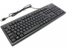 Клавиатура A4TECH  KR-83 COMFORT USB ROUND EDGE KEYBOARD BLACK US+RUSSIAN