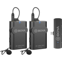 Микрофон для мобильного устройства Boya BY-WM4 Pro-K6 / Двухканальная беспроводная микрофонная система для USB Type-C (2 микрофона; приёмник) Микрофон для мобильного устройства Boya BY-WM4 Pro-K6 / Двухканальная беспроводная микрофонная система для USB Type-C (2 микрофона; приёмник)