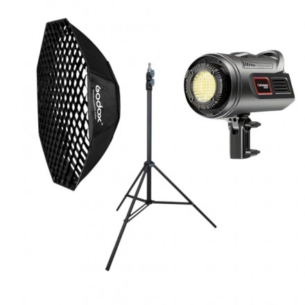 Студийный Набор Софтбокс+Свет (MW400S, Godox SB-FW 95см)