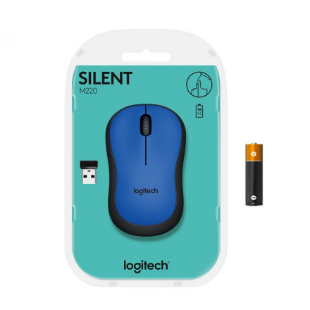 Мышь беспроводная Logitech M220 Silent Charcoal