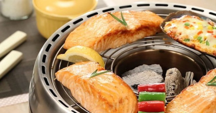 БЕЗДЫМНЫЙ УГОЛЬНЫЙ ГРИЛЬ-БАРБЕКЮ EasyGrill