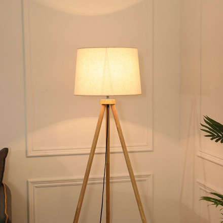 Деревянный LED Торшер