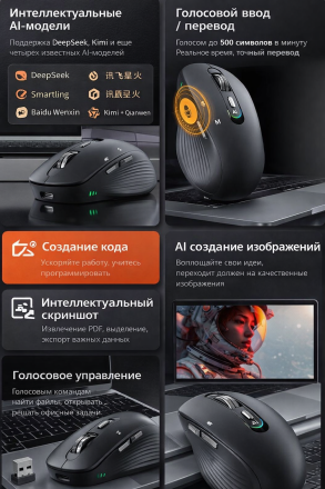 AI-мышь D27 с искусственным интеллектом (DeepSeek)