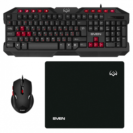 Игровой Сет (Клавиатура, мышь, коврик) SVEN GS-9200
