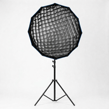 Световой комплект Bediro T200 + октобокс 95 см Bobby Studio + стойка 2.8 м для фото и видеосъёмки